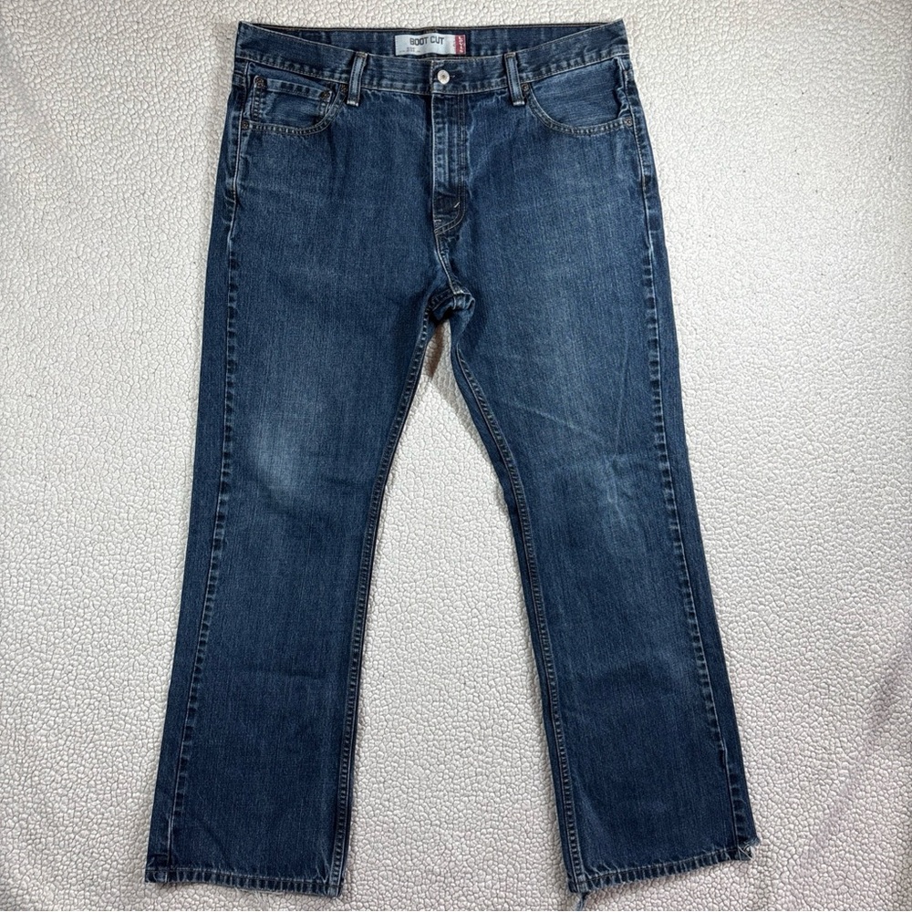 Levi Strauss & Co 527‎ Men’s Boot Cut W 36 L 30 Dark Wash Red Tab Blue Jeans
